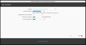 Erstellung des temporären OEM Users