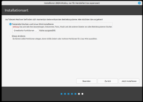 Installationsart 