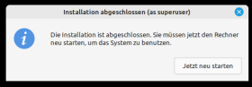 Ende der OEM-Installation