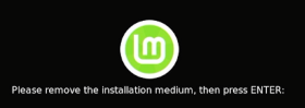 Entfernen des Installationsmediums