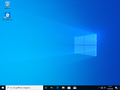 Der „Windows 10“-Desktop direkt nach der Installation.